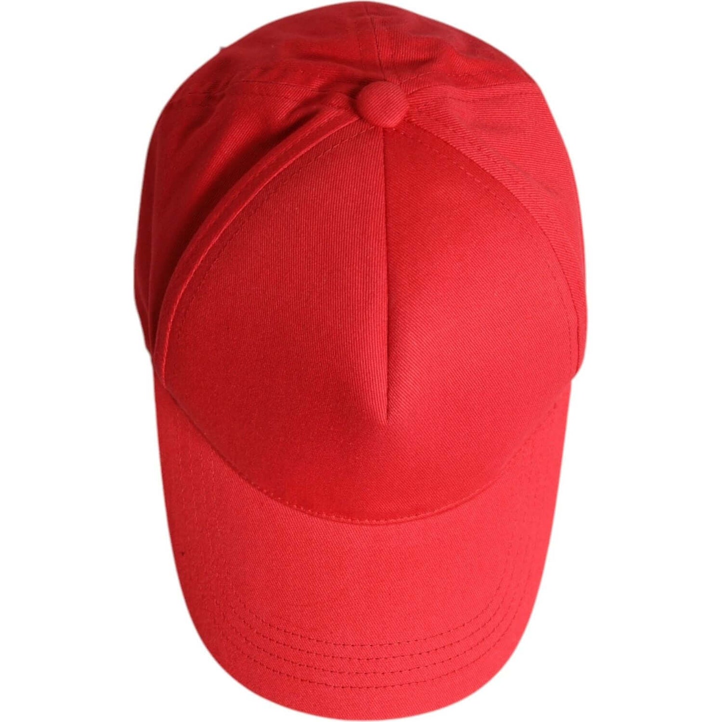 Dolce & Gabbana red cotton women's baseball cap with logo, 6 panels, 100% silk lining, made in Italy.