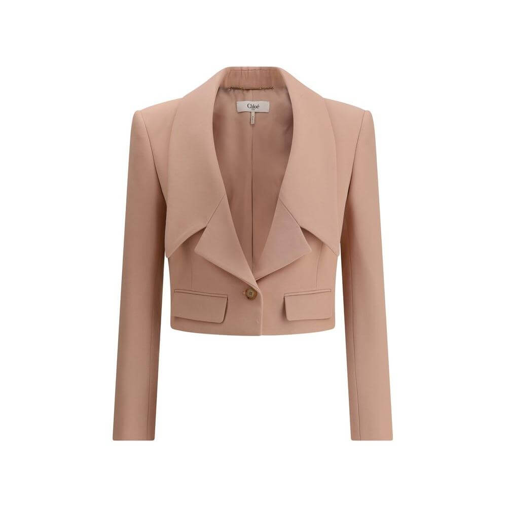 Chloé Cropped Blazer Chloé Rosy Brown