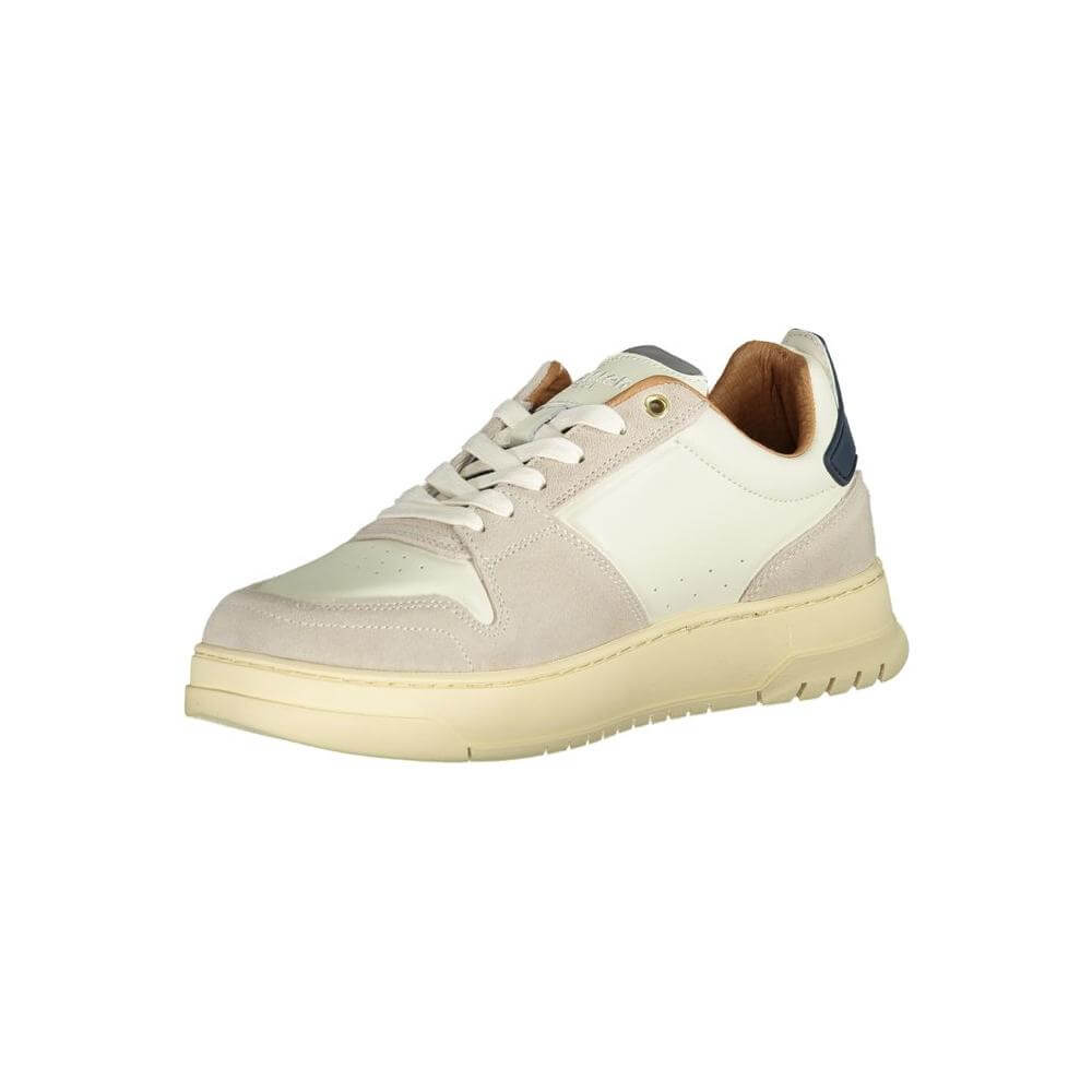 Blauer white polyethylene men's sneaker with sleek design and contrasting details for style and comfort.