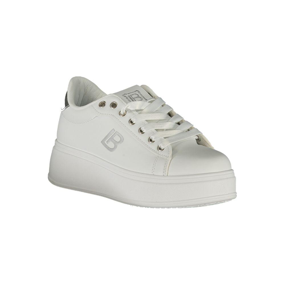 Laura Biagiotti White Synthetic Women Sneaker Laura Biagiotti Gray