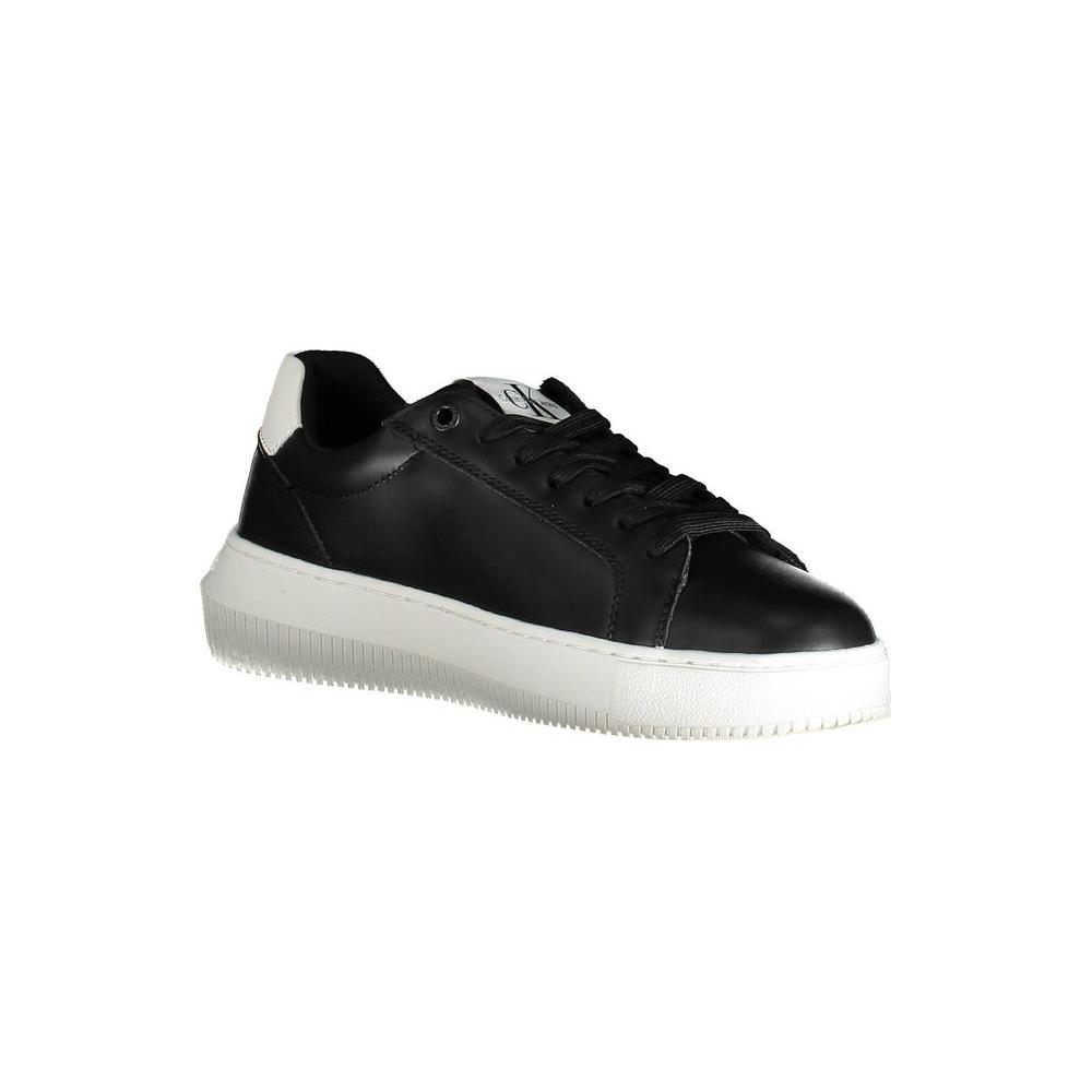 Calvin Klein Black Leather Women Sneaker