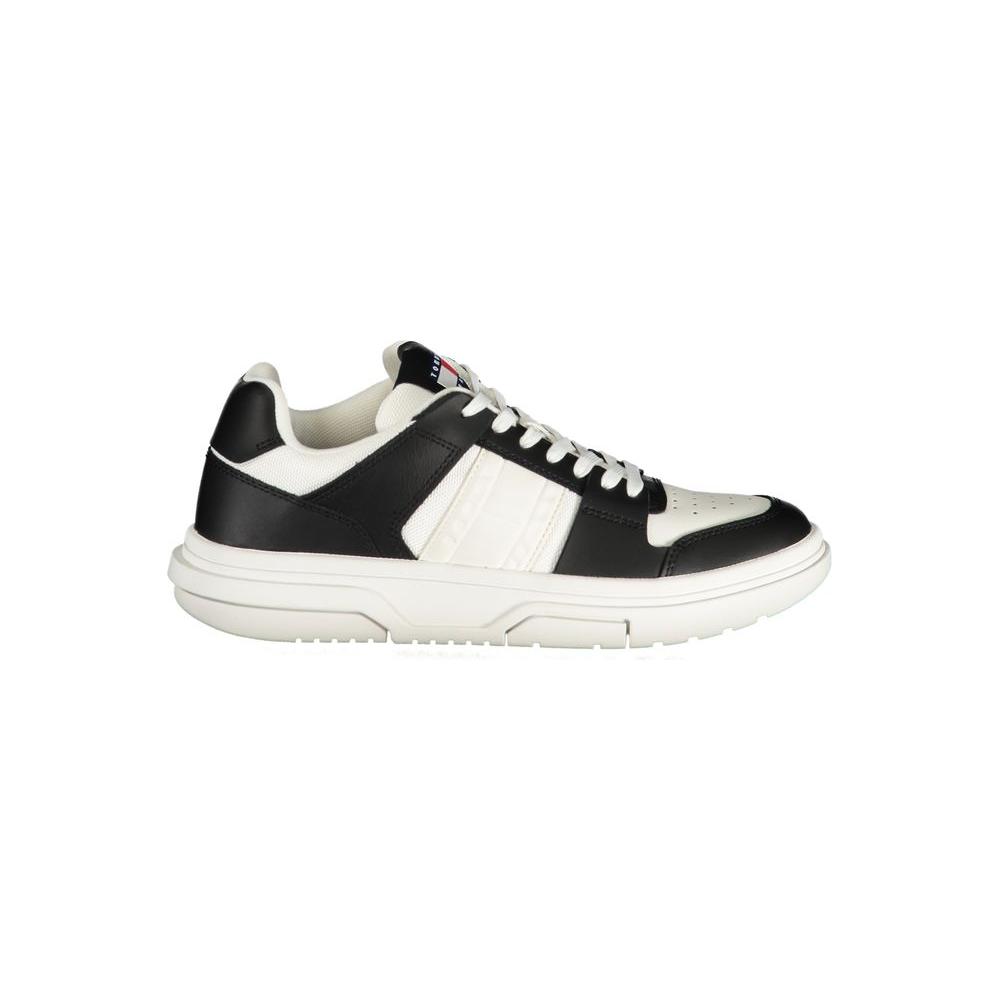 Tommy Hilfiger Black Leather Women Sneaker