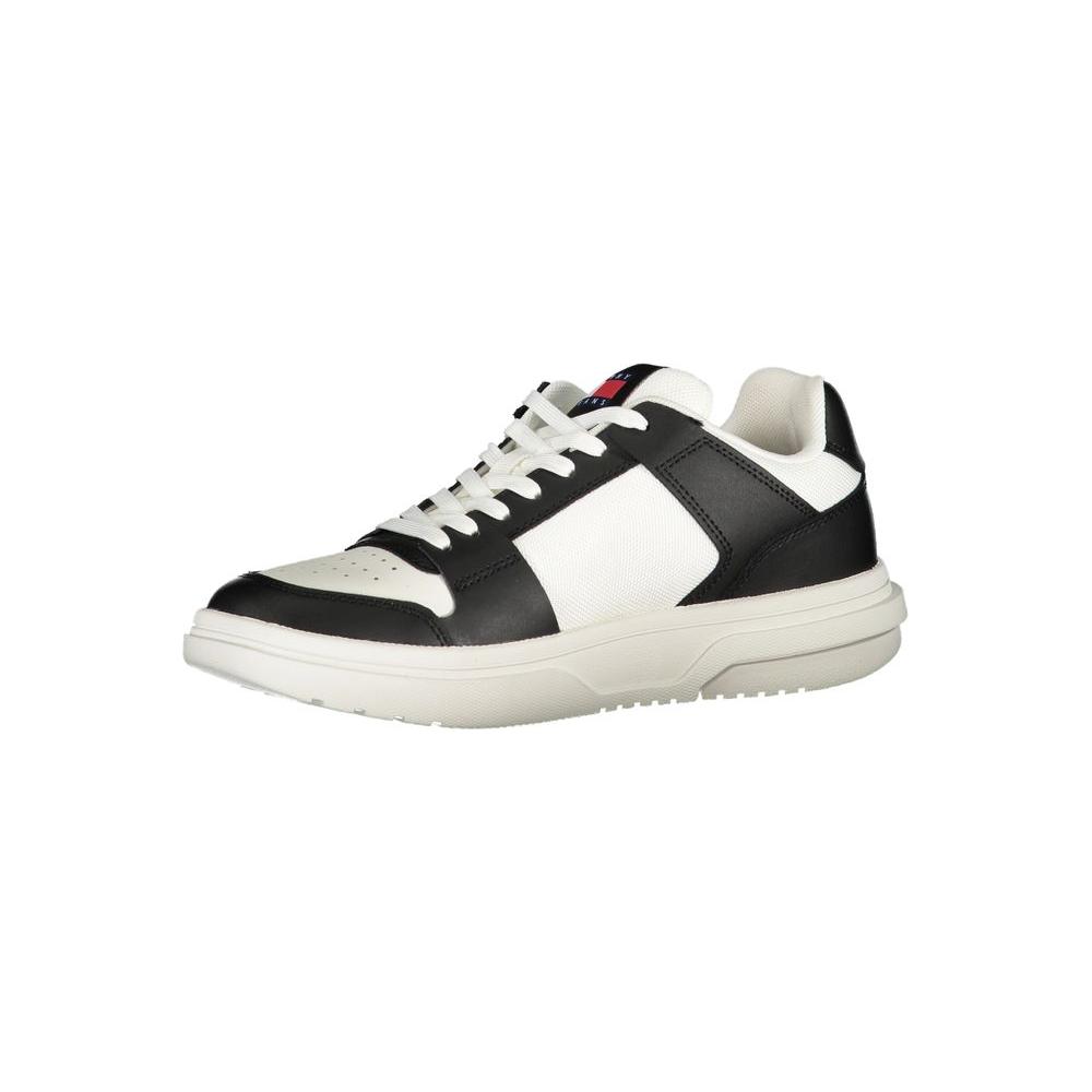 Tommy Hilfiger Black Leather Women Sneaker