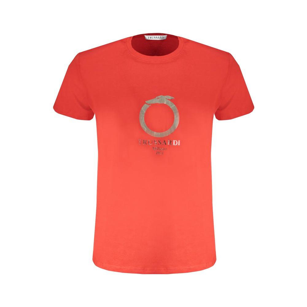 Trussardi Red Cotton T-Shirt