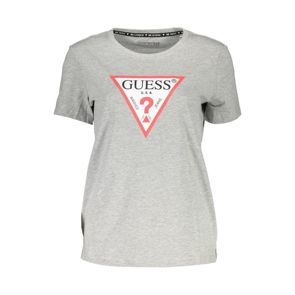 Guess Jeans Gray Cotton Women T-Shirt