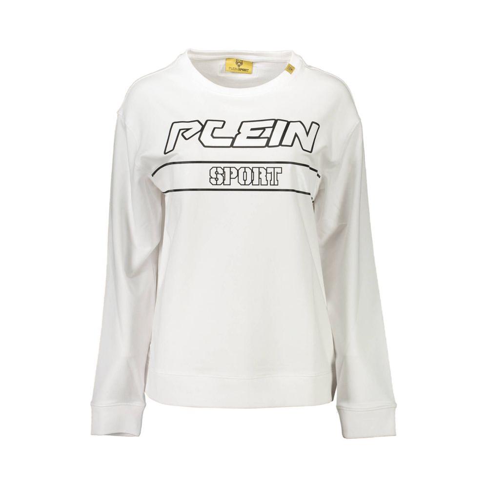 Plein Sport White Cotton Women Sweater