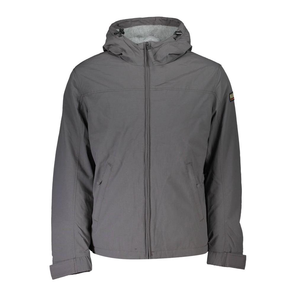 Napapijri Gray Polyamide Men Jacket