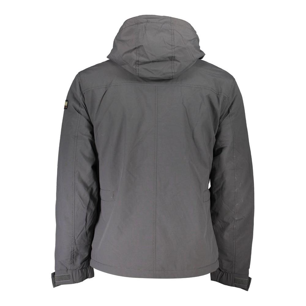 Napapijri Gray Polyamide Men Jacket