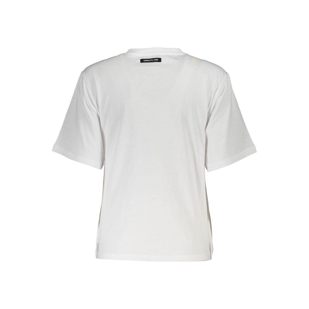 Cavalli Class White Cotton Women Top