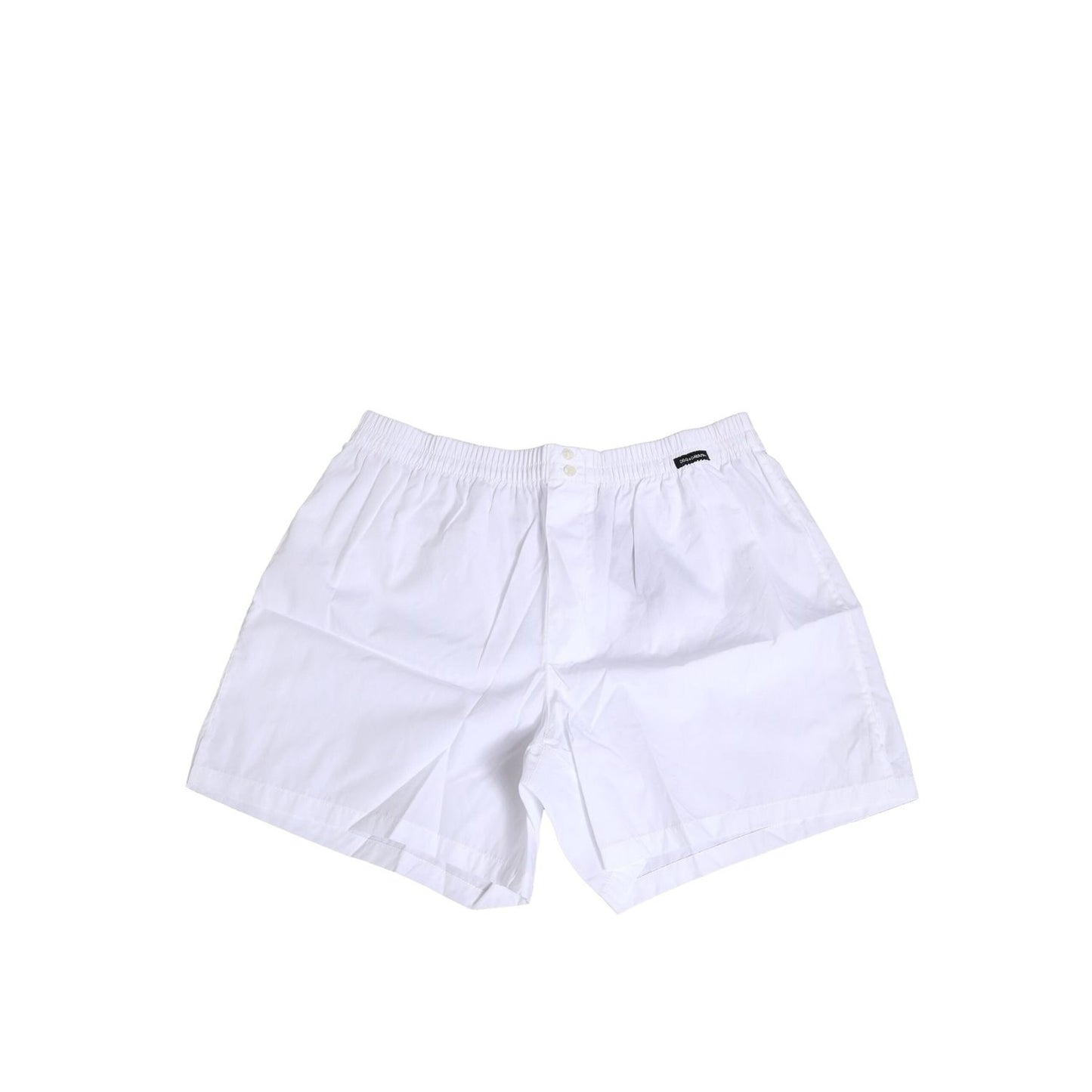 Dolce & Gabbana White Cotton Regular Boxer Shorts Underwear BIK1276-4
