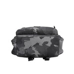 Dolce & Gabbana Gray Cotton Camouflage Logo Plaque Backpack Bag