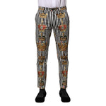 Dolce & Gabbana Multicolor Striped Crown Pants