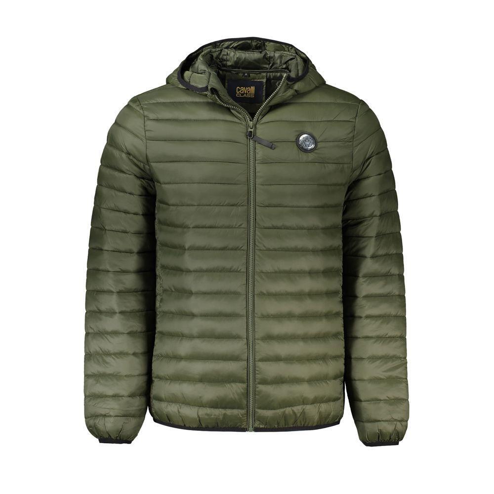 Cavalli Class Green Polyamide Men Jacket CA-31945-XXL-FBB-394