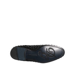 Dolce & Gabbana Black Suede Strass Derby Formal Shoes