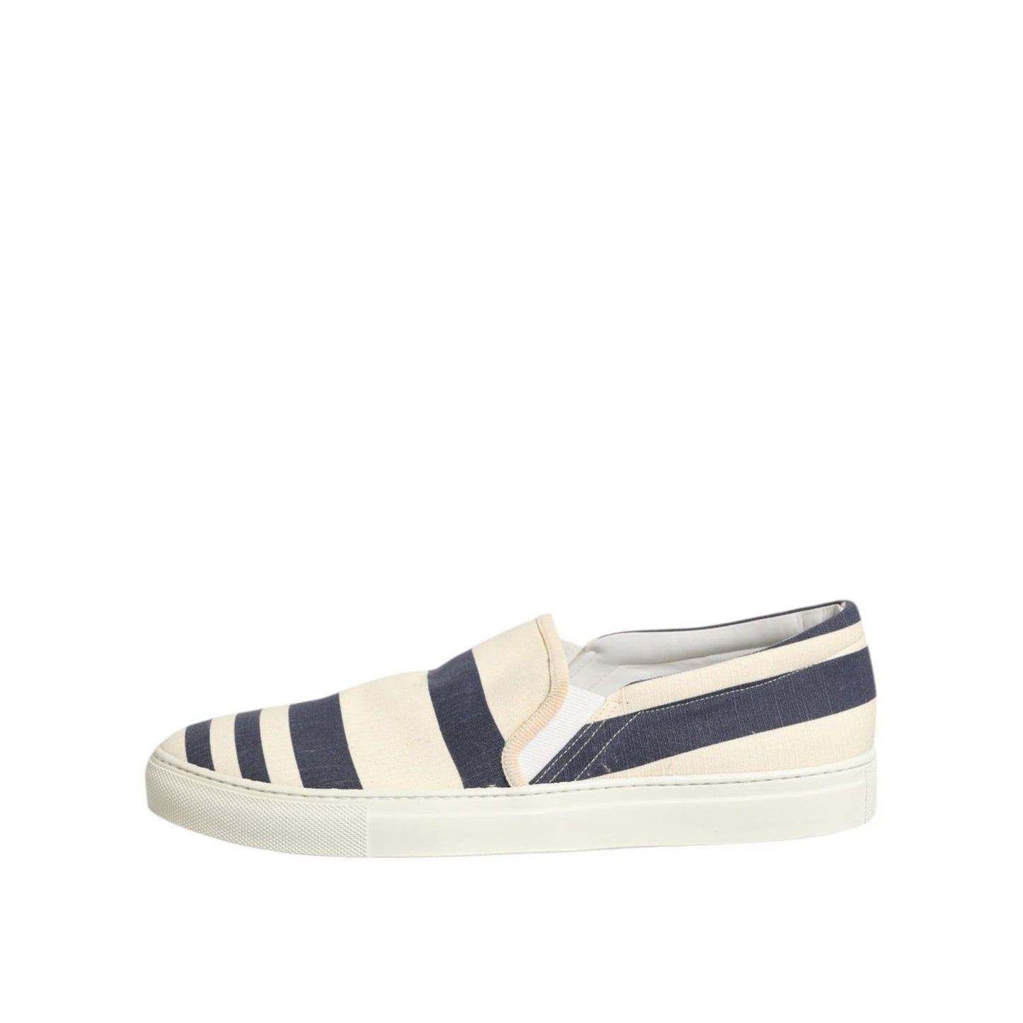 Jucca Blue White Striped Canvas Men Low Top Casual Shoes