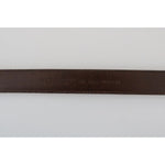 Dolce & Gabbana Blue Perforated Leather Gray Buckle Belt