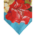 Dolce & Gabbana Multicolor Floral Print Square Foulard Scarf