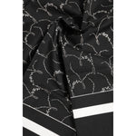 Dolce & Gabbana Black White Printed Square Foulard Scarf