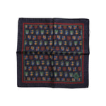 Dolce & Gabbana Multicolor Medals Square Foulard Scarf