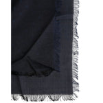 Dolce & Gabbana Black Viscose Fringes Neck Warmer Scarf