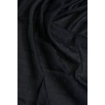 Dolce & Gabbana Black Viscose Fringes Neck Warmer Scarf