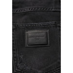 Dolce & Gabbana Black Cotton Logo Plaque Skinny Denim Jeans PAN76343-52