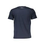 Cavalli Class Blue Cotton T-Shirt CA-21338-XXL