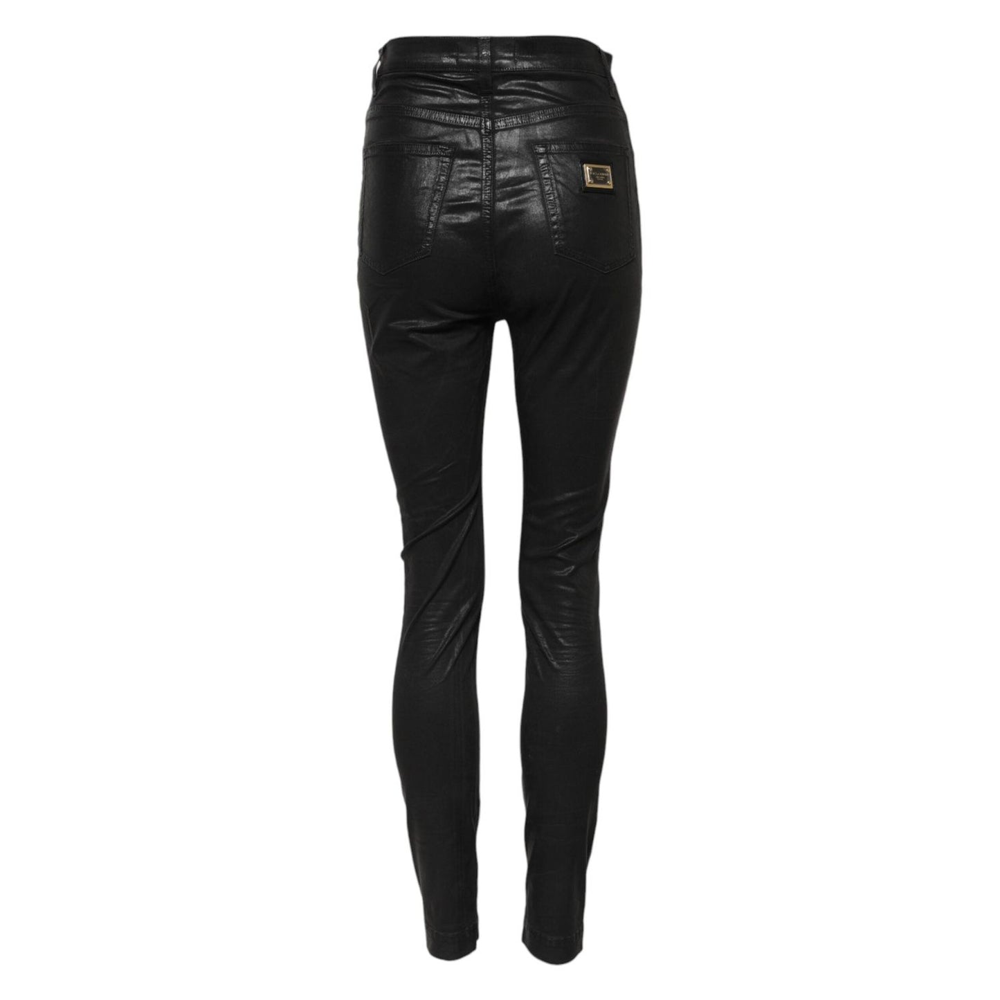 Dolce & Gabbana Black GRACE High Waist Skinny Denim Jeans PAN75962-38