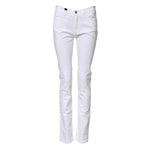 Dolce & Gabbana White GRACE Mid Waisted Skinny Denim Jeans PAN75964-40