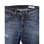 Dolce & Gabbana Blue Washed Cotton Slim Fit Men Denim Jeans PAN75596-44