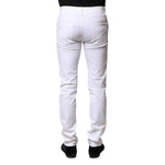 Dolce & Gabbana White Cotton Skinny Men Denim Jeans PAN75822-44