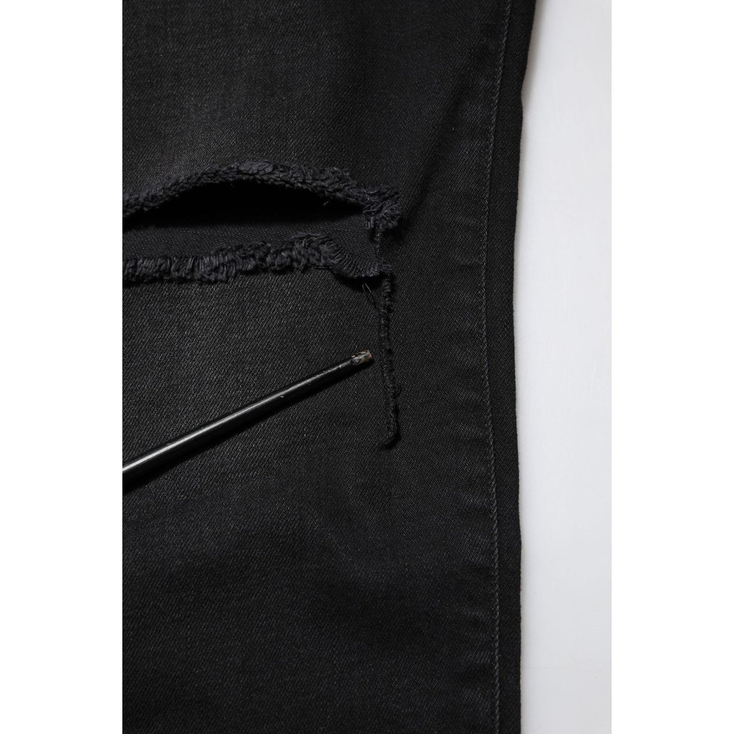 Dolce & Gabbana Black Cotton Skinny Denim Jeans PAN76527-52