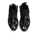 Dolce & Gabbana Black White Logo Sorrento Sneakers Shoes LA12704-39