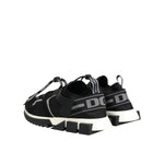 Dolce & Gabbana Black White Logo Sorrento Sneakers Shoes LA12704-39