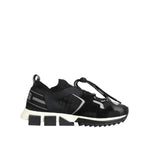 Dolce & Gabbana Black White Logo Sorrento Sneakers Shoes LA12704-39