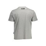 Plein Sport Gray Cotton T-Shirt PL-11196-M