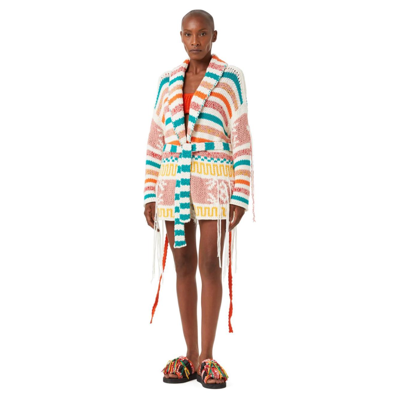 Alanui Sweaters MultiColour Topwear Alanui Light Gray
