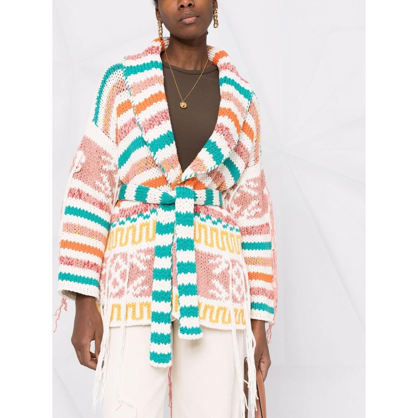 Alanui Sweaters MultiColour Topwear Alanui Antique White