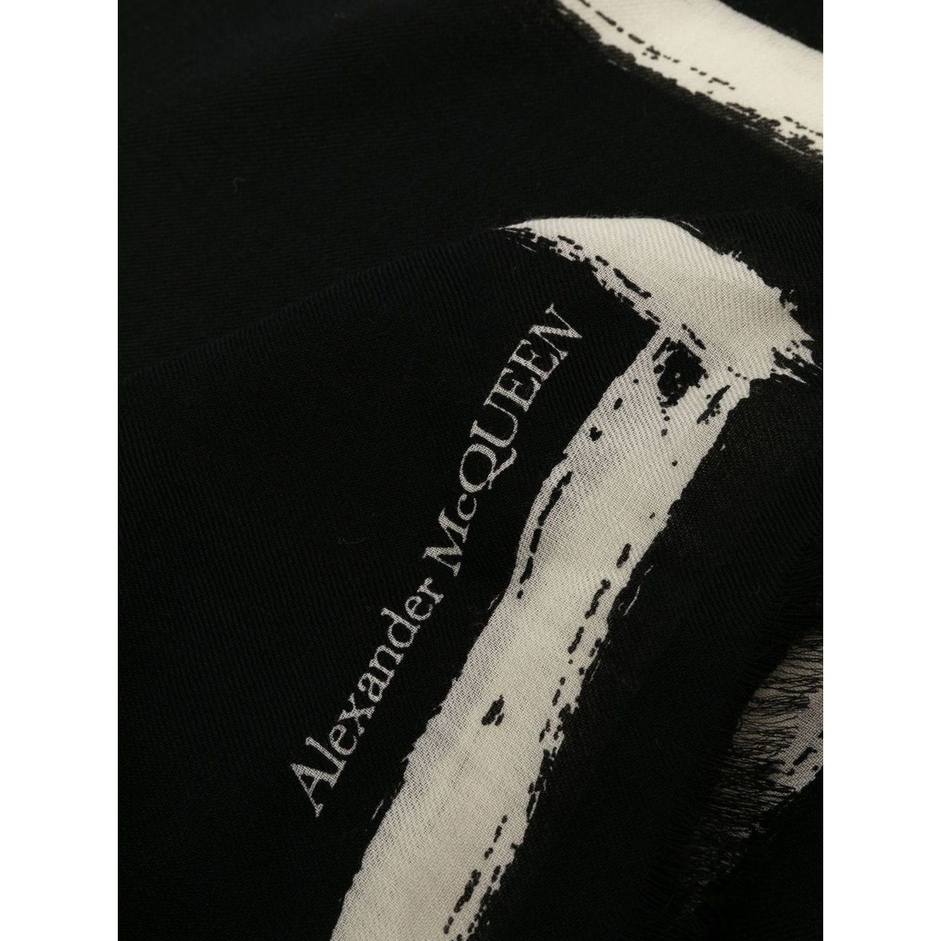 Alexander McQueen Scarfs Black Scarves Hats & Gloves Alexander Mcqueen Dark Gray
