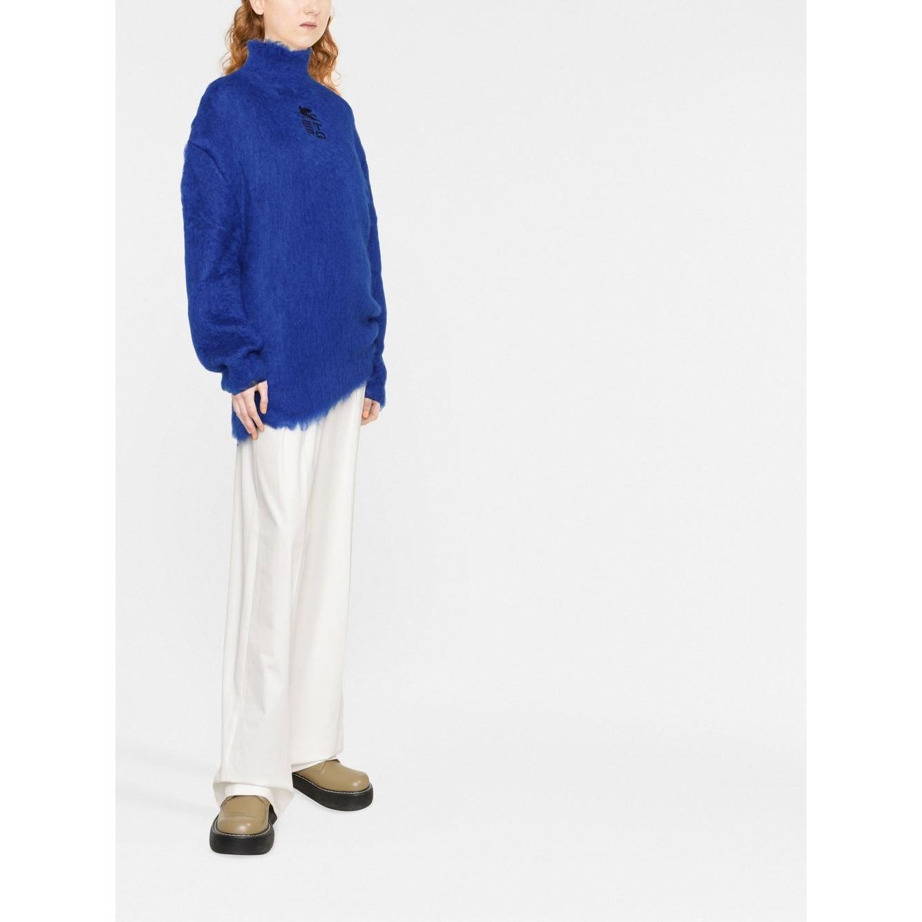 Etro Sweaters Blue Topwear Etro White Smoke