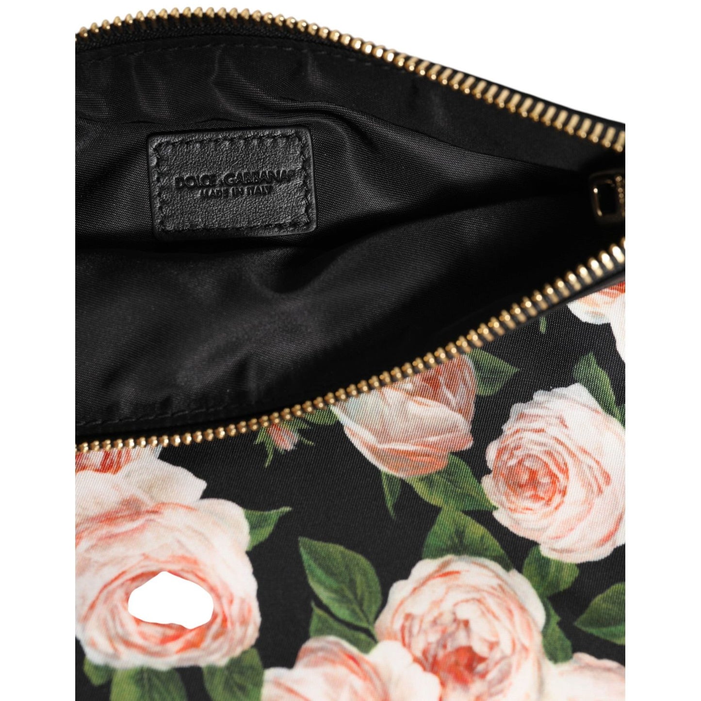 Dolce & Gabbana Multicolor Floral DG Plaque Clutch Women Pouch Borse Bag