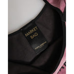 Dolce & Gabbana Pink Cotton Velvet DG MILANO Shoulder Shopping Borse Bag BAG4673