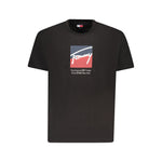 Tommy Hilfiger Black Cotton Men T-Shirt TO-39458-S