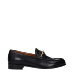 Valentino Garavani Black Leather Slip-On Loafers VA-10013751181577-EU38/US8