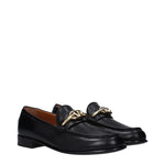 Valentino Garavani Black Leather Slip-On Loafers VA-10013751181577-EU38/US8