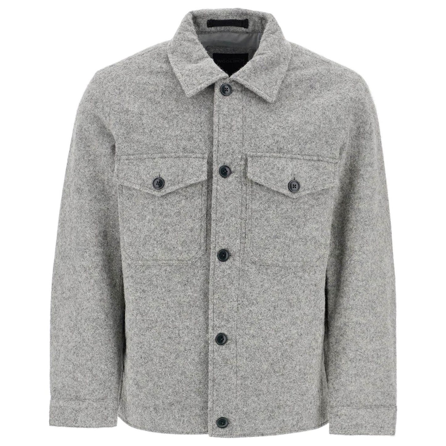 Woolrich reflective wool blend shirt jacket