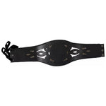 Dolce & Gabbana Black Canvas Embellished Waist Women Belt WMB335-42