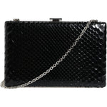 Dolce & Gabbana Black Leather Silver Frame Clutch Mini Crossbody Bag Dolce & Gabbana Black