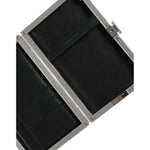 Dolce & Gabbana Black Leather Silver Frame Clutch Mini Crossbody Bag Dolce & Gabbana Black