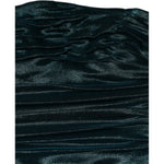 Dolce & Gabbana Green Silk Blend Satin Fitted Strapless Dress Dolce & Gabbana Black